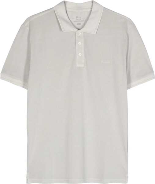 Tricouri Polo Woolrich Polo With Logo WHITE Barbati (BM 14016626) 1