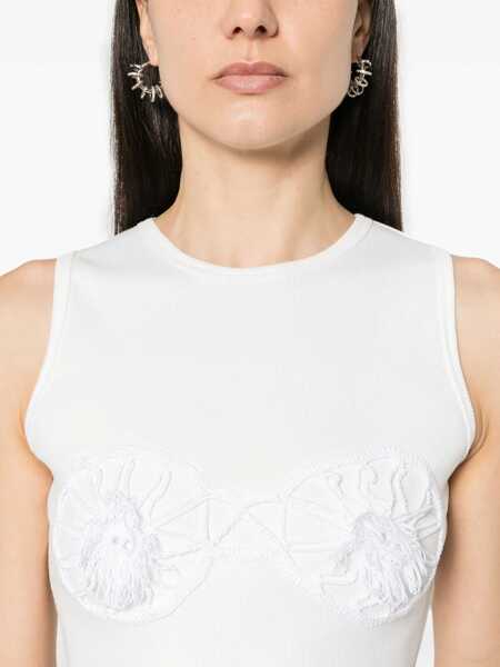 Sutiene Magda Butrym T-Shirt Crochet Bra WHITE Femei (BM 14016671) 5