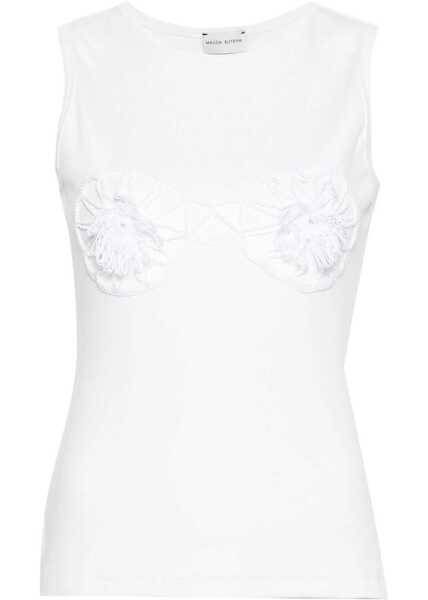 Sutiene Magda Butrym T-Shirt Crochet Bra WHITE Femei (BM 14016671) 1