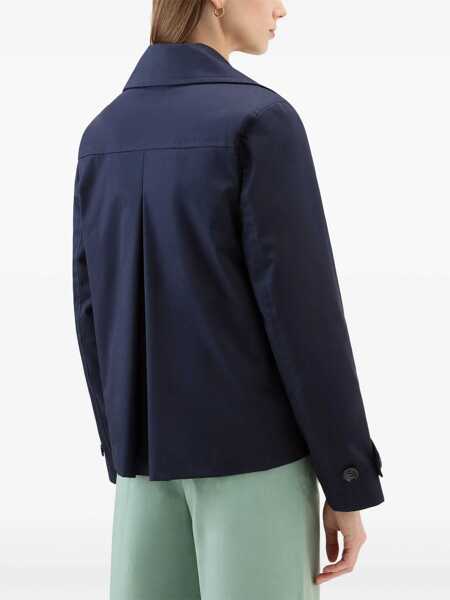 Sacouri Woolrich Woolrich Double-Breasted Jacket BLUE Femei (BM 14021921) 4