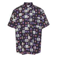 Camasi Comme Des Garçons Printed Cotton Shirt Barbati