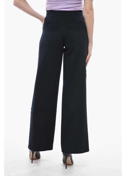 Pantaloni casual AERON Straight Fit Wool Harbour Pants Blue Femei (BM 14022866) 2