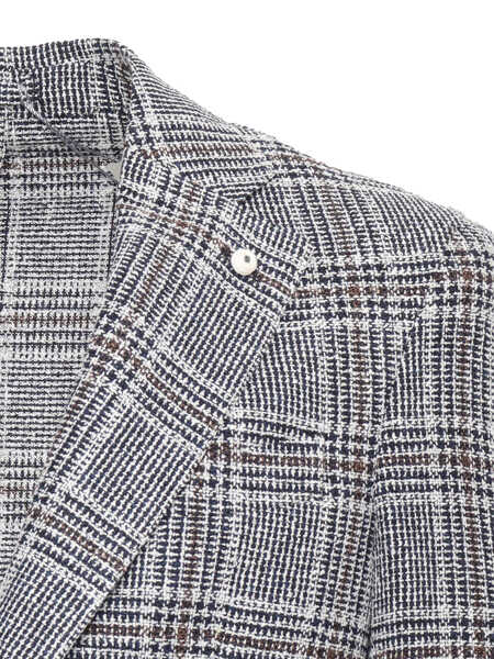 Sacouri Brando-Lubiam Plaid patterned blazer Blue Barbati (BM 14024603) 2