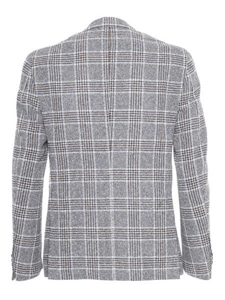 Sacouri Brando-Lubiam Plaid patterned blazer Blue Barbati (BM 14024603) 3