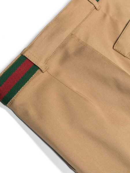 Pantaloni casual Gucci Camel colored GG trousers Beige Fete (BM 14024744) 3