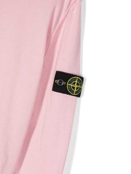 Pulovere casual Stone Island Pink sweatshirt with logo Pink Baieti (BM 14024846) 3