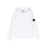 Bluze de trening White hoodied sweatshirt Baieti