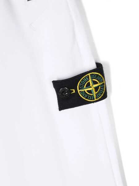 Pantaloni de trening Stone Island White fleece jogging pants White Baieti (BM 14024930) 3