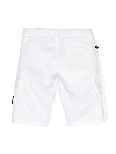 Pantaloni scurti Stone Island White Bermuda shorts White Baieti (BM 14024972) 2