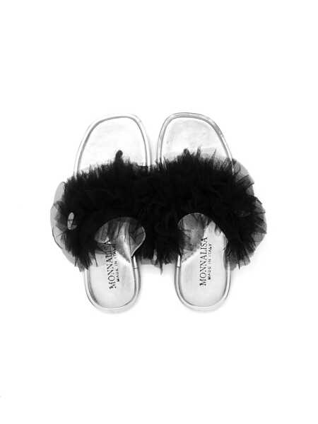 Sandale Monnalisa Thong sandals Black   Fete (BM 14024996) 3