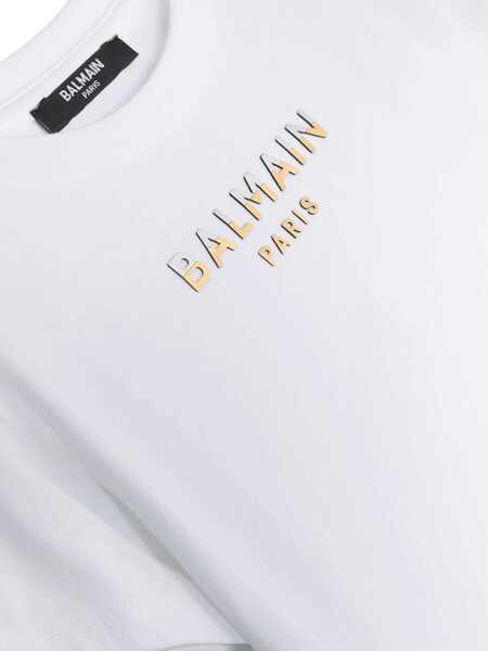 Tricouri Balmain White t-shirt White Fete (BM 14025212) 3