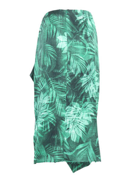Fuste lungi Ermanno Scervino Foresta green sarong skirt Green Femei (BM 14025401) 3