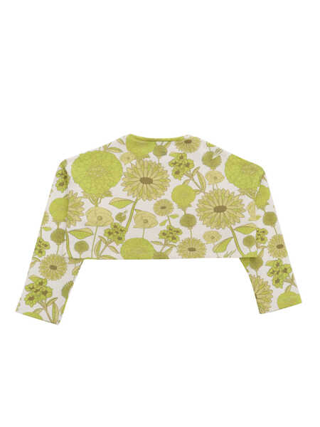 Pulovere Dou-Uod Cropped sweater with flowers White Fete (BM 14025500) 2
