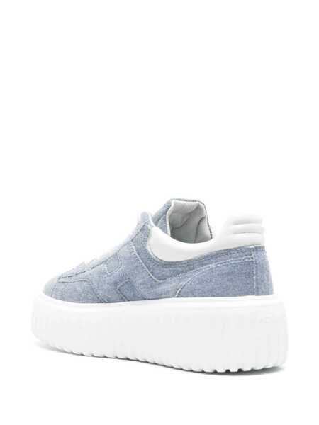 Sneakers Hogan Ligth blue H-stripe sneakers Blue Femei (BM 14025716) 3