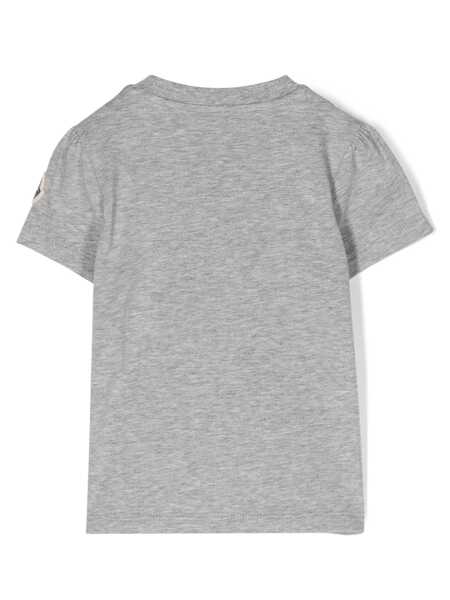 Tricouri Moncler Grey t-shirt with logo Gray Fete (BM 14026493) 2