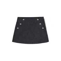 Fuste Blue skirt with buttons Fete