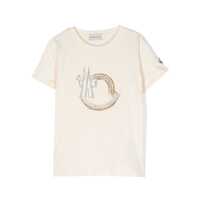 Tricouri Moncler Cream t-short with logo