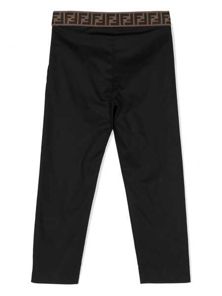 Pantaloni casual Fendi Black gabardine trousers Black   Fete (BM 14026655) 2