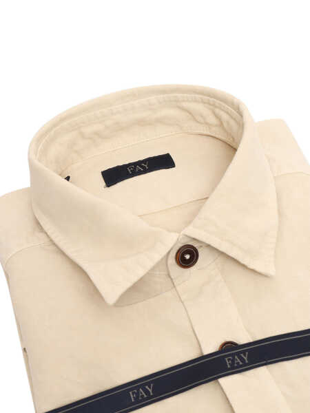 Camasi casual Fay Beige shirt White Barbati (BM 14026988) 2