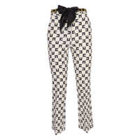 Pantaloni Elisabetta Franchi White tousers with logo