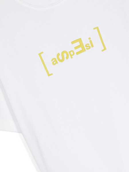 Tricouri Aspesi White t-shirt with print White Baieti (BM 14028005) 3