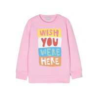 Bluze de trening Pink sweatshirt with prints Fete