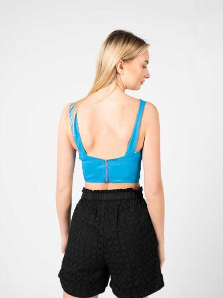 Tricouri Pinko Rottofreno 100452 Niebieski Femei (BM 14030594) 4