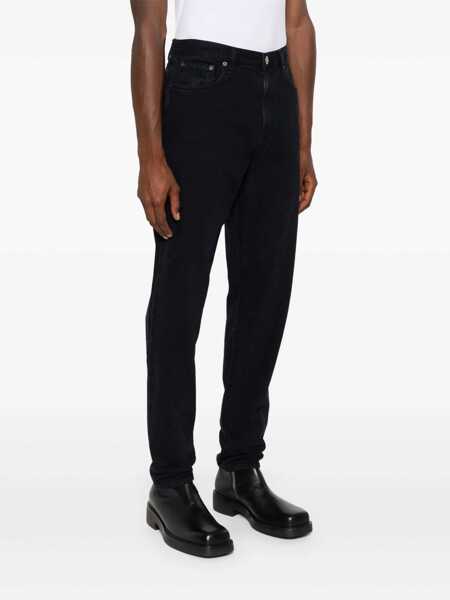 Blugi AGOLDE Curtise Black Jeans With Logo Patch On The Rear In Denim Man Black Barbati (BM 14034701) 3