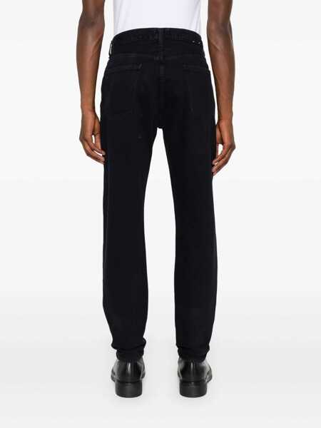 Blugi AGOLDE Curtise Black Jeans With Logo Patch On The Rear In Denim Man Black Barbati (BM 14034701) 4