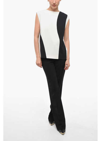 Bluze Calvin Klein Sleeveless Panel Top Beige Femei (BM 14044385) 4