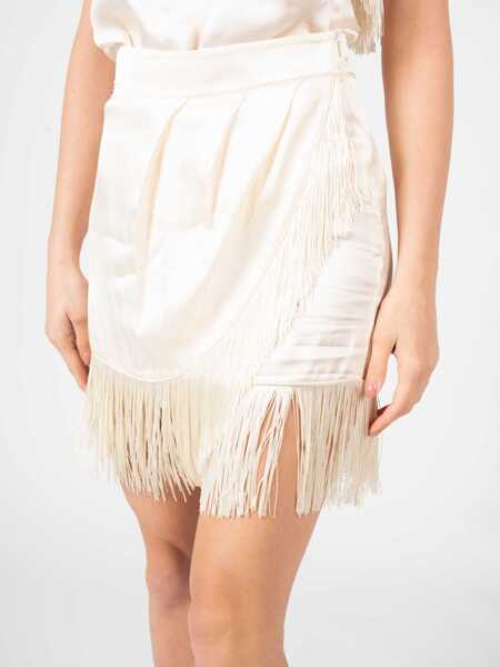 Fuste casual Pinko Bovarida 101904 Ecru Femei (BM 14046431) 6