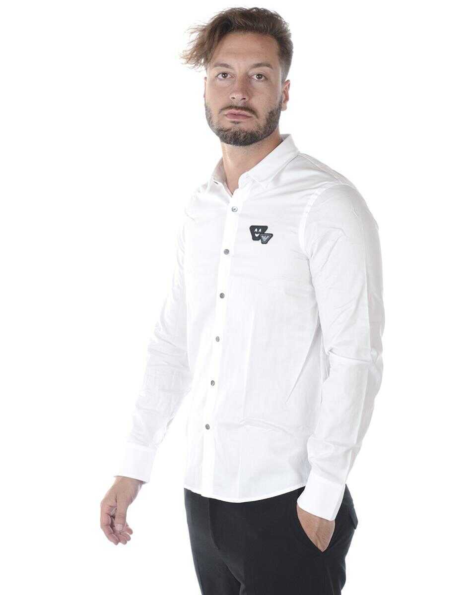 Camasi Emporio Armani Emporio Armani Shirt WHITE Barbati (BM 14050499) 3
