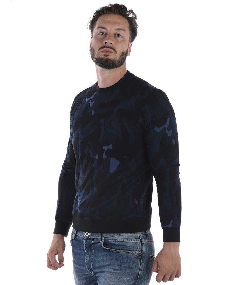 Bluze de trening Emporio Armani Emporio Armani Sweatshirt Hoodie BLUE Barbati (BM 14051930) 3
