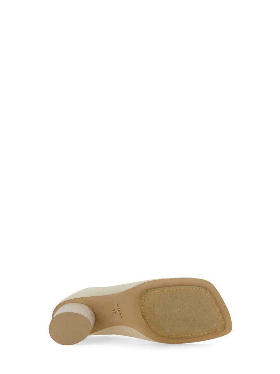 Saboti UMA WANG Uma Wang Leather Mule WHITE Femei (BM 14057351) 6