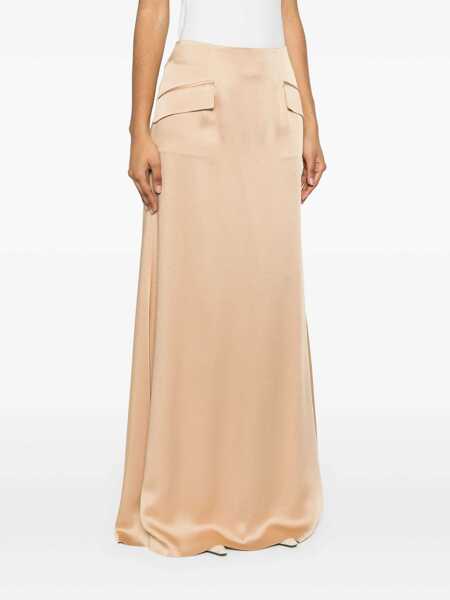 Fuste lungi Alberta Ferretti Camel colored long skirt Beige Femei (BM 14057831) 3