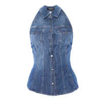 Camasi Denim top Femei