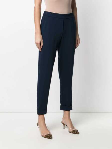 Pantaloni P.A.R.O.S.H. Blue trousers Blue Femei (BM 14058155) 3