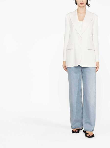 Sacouri P.A.R.O.S.H. Cream colored blazer White Femei (BM 14058173) 2