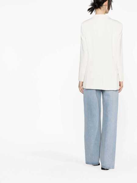 Sacouri P.A.R.O.S.H. Cream colored blazer White Femei (BM 14058173) 4