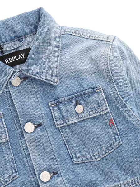 Jachete Replay Denim jacket with pockets Light Blue Baieti (BM 14058251) 2