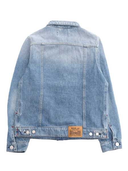 Jachete Replay Denim jacket with pockets Light Blue Baieti (BM 14058251) 3