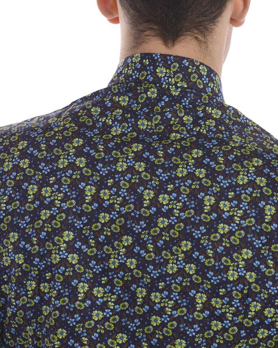 Camasi Daniele Alessandrini Daniele Alessandrini Shirt BLUE Barbati (BM 14059514) 4