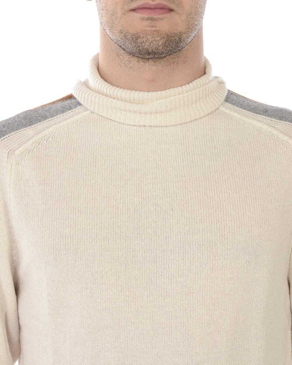 Pulovere Daniele Alessandrini Daniele Alessandrini Sweater WHITE Barbati (BM 14061377) 3