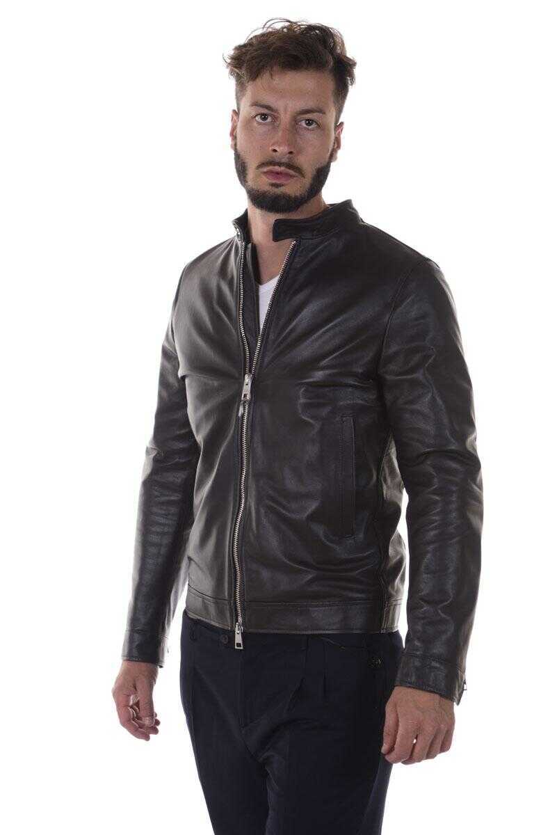 Geci Daniele Alessandrini Daniele Alessandrini Jacket BROWN Barbati (BM 14062445) 3
