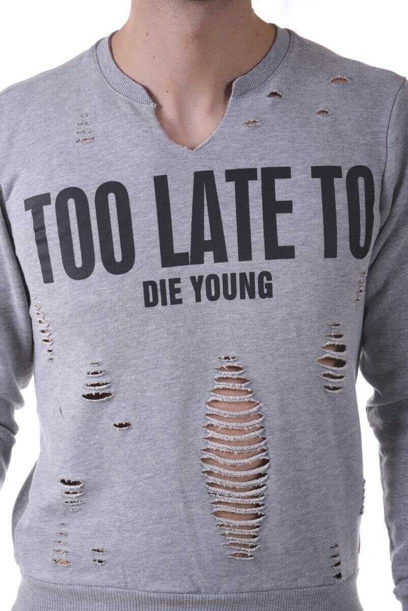 Bluze de trening IM C COUTURE IM C Couture Sweatshirt Hoodie GREY Barbati (BM 14062700) 4