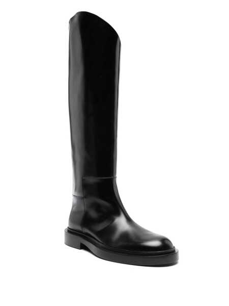 Bocanci Jil Sander Jil Sander Leather Boots Black Femei (BM 14062829) 2
