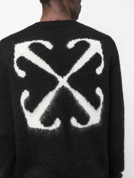 Pulovere Off-White Off-White Mohair Blend Sweater Black Barbati (BM 14068040) 5