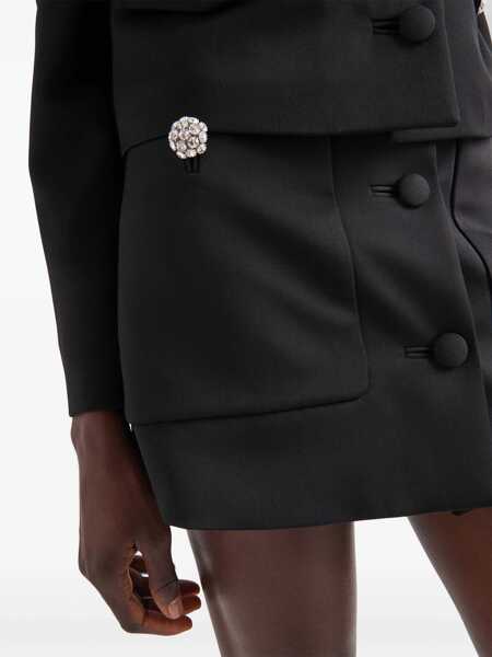 Fuste scurte Prada Prada Satin Skirt Black Femei (BM 14068925) 4