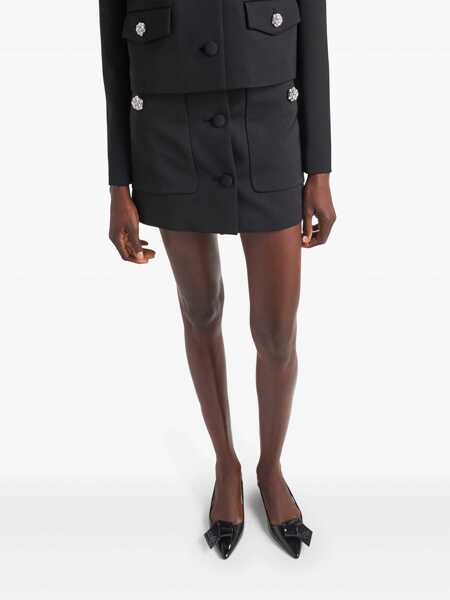 Fuste scurte Prada Prada Satin Skirt Black Femei (BM 14068925) 5