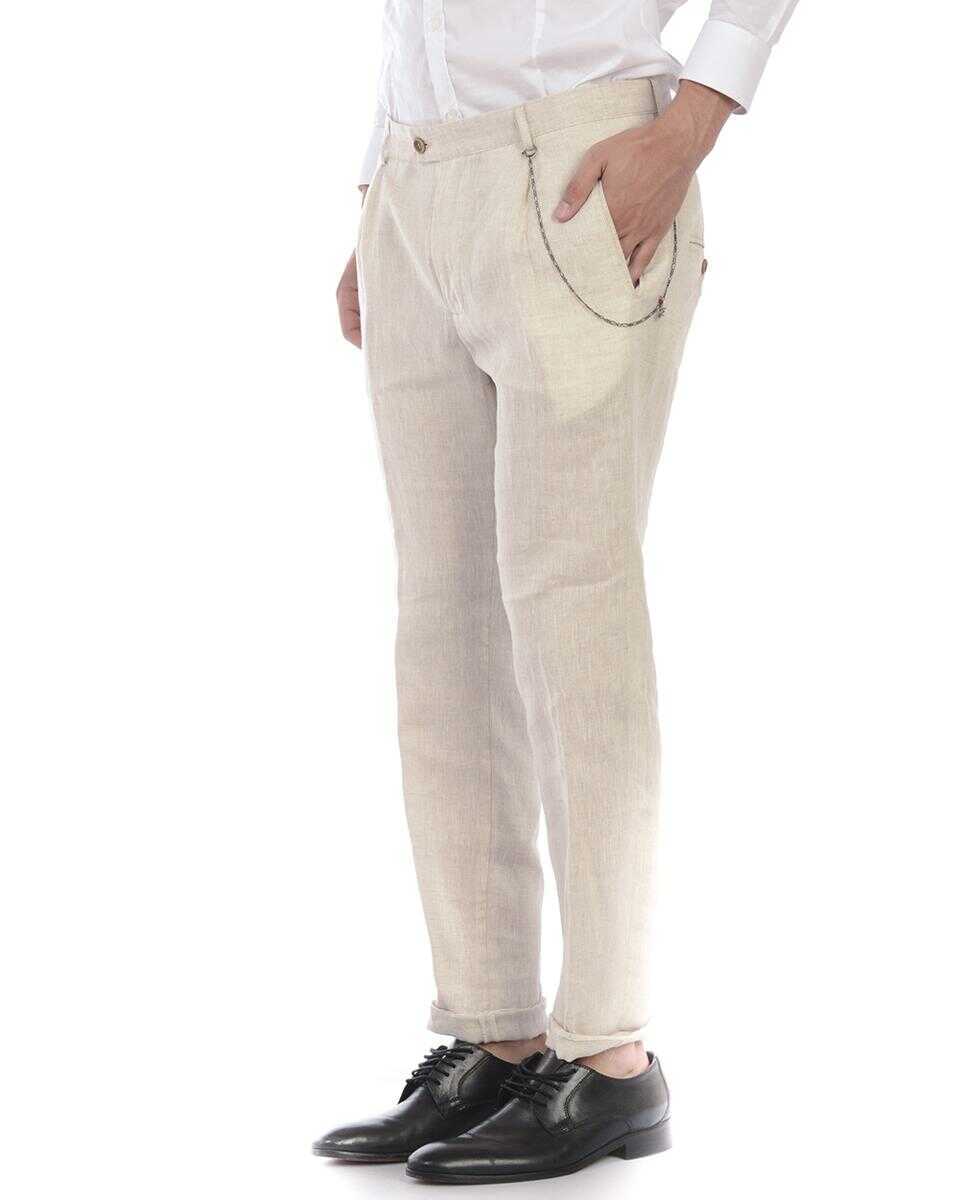 Blugi Daniele Alessandrini Daniele Alessandrini Jeans Trouser Beige Barbati (BM 14069300) 3